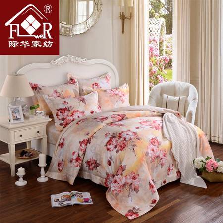 時(shí)尚花語，舒適相伴——際華家紡純棉斜紋活性印花四件套評(píng)測(cè)